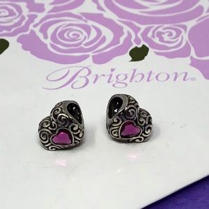 2 brighton heart swirly charms